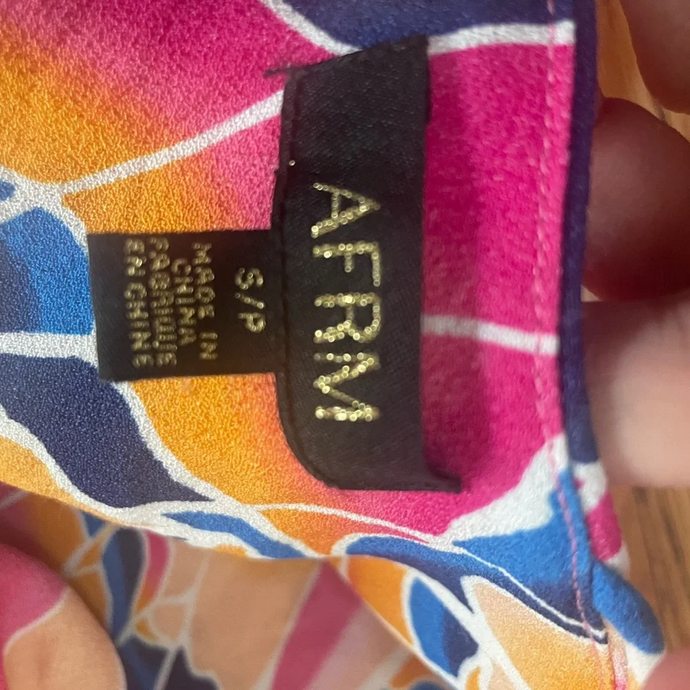 AFRM Emerson Maxi Dress in Summer Butterfly Small - Picture 2 of 13